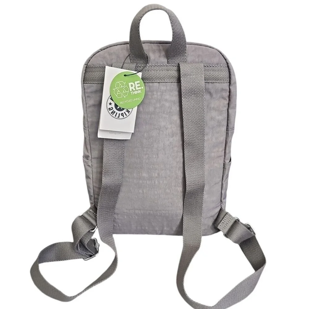 Kipling Gray Backpack Lightweight Compact Daypack Travel School Bag‎